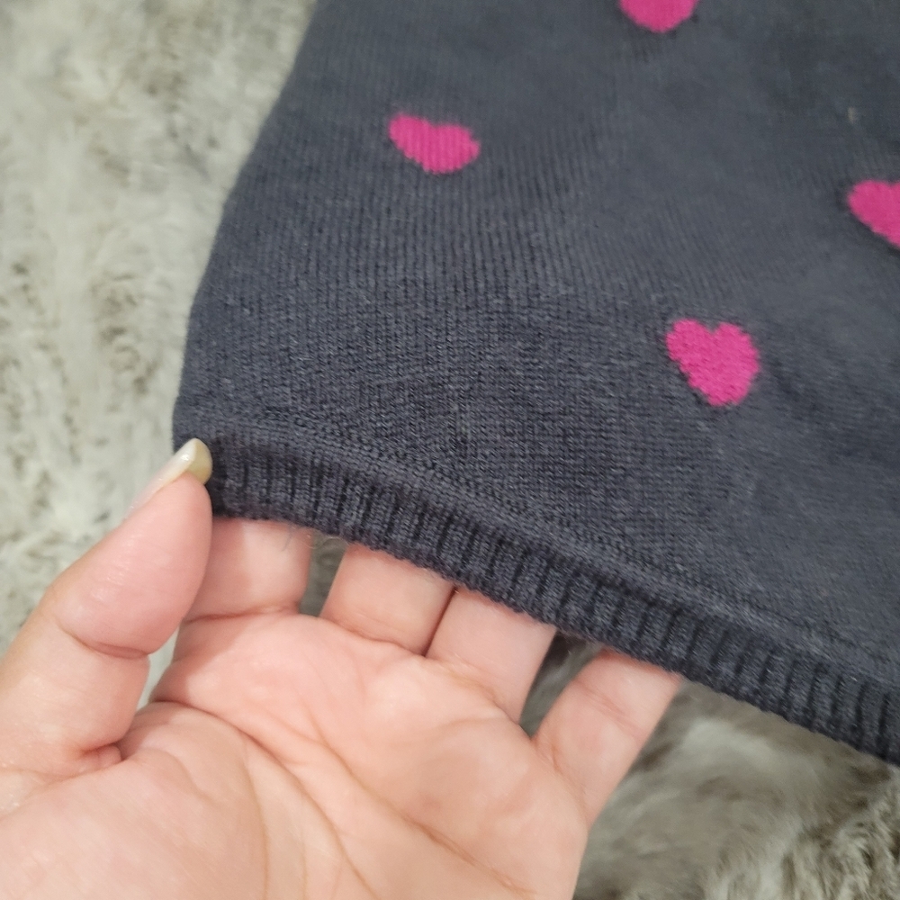 New Spiritual Gangster HOME Sleep Sweater Knit Shortie Hearts Size Medium - Picture 9 of 16